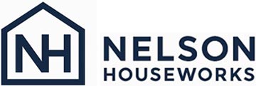 Nelson Houseworks logo with house outline, NH initials, and "Foundation to Finish" tagline.